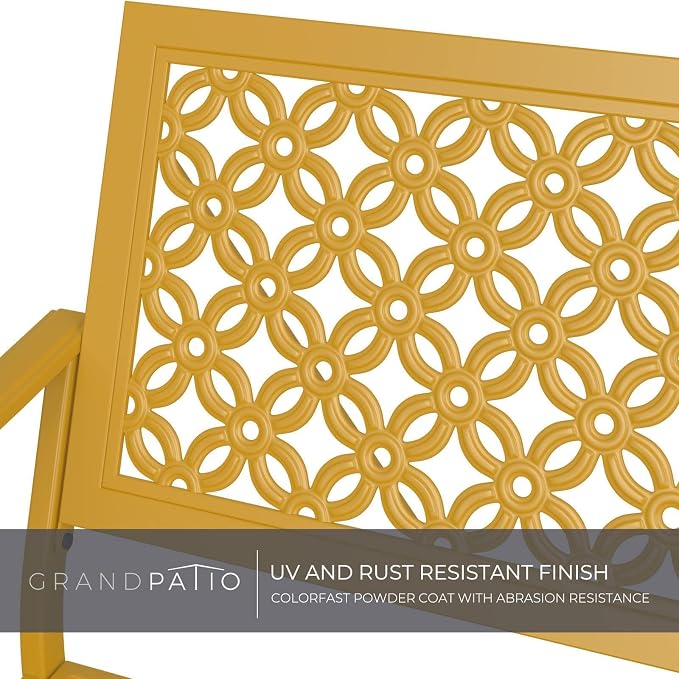 Grand patio 50" Outdoor Bench, Garden Benches - Image 6