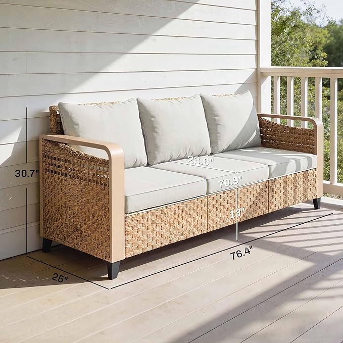 Outsunny Outdoor Patio Couch - Image 3