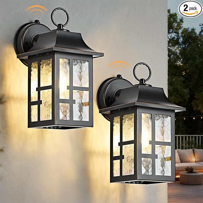 OKELI 2-Pack Dusk to Dawn Exterior Lighting Fixture, Farmhouse Outdoor Wall by OKELI