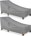 WLEAFJ Patio Chaise Lounge Cover Waterproof, Heavy Duty Outdoor Lounge Chair by WLEAFJ