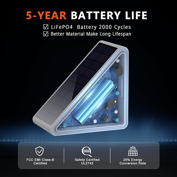 Solar Step Lights Outdoor Stair Light, Deck Lights Outdoor Powered IP65 - Image 2