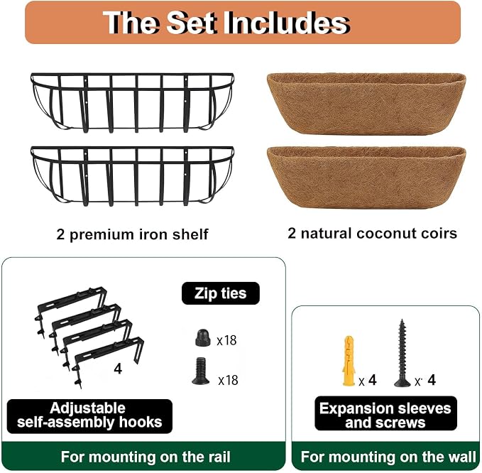 36'' Window Box Railing Planter - Image 4