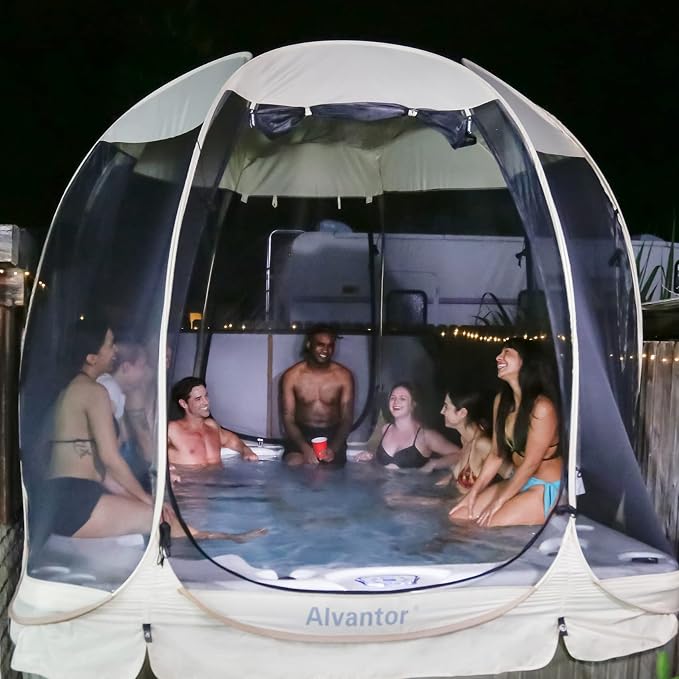 Alvantor® Screen House Gazebo, Pop Up Igloo Screened Canopy Tent - Image 8