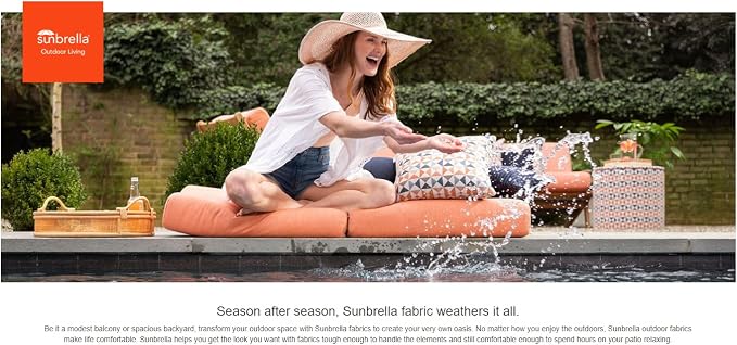 Sunbrella Patio Chaise Cushions - Image 9