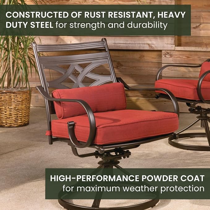 Hanover Montclair 7-Piece Outdoor Dining Set - Image 7