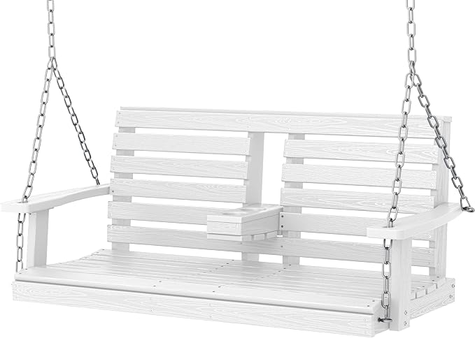 KINGYES Outdoor Hanging Porch Swing, Waterproof Swing by KINGYES