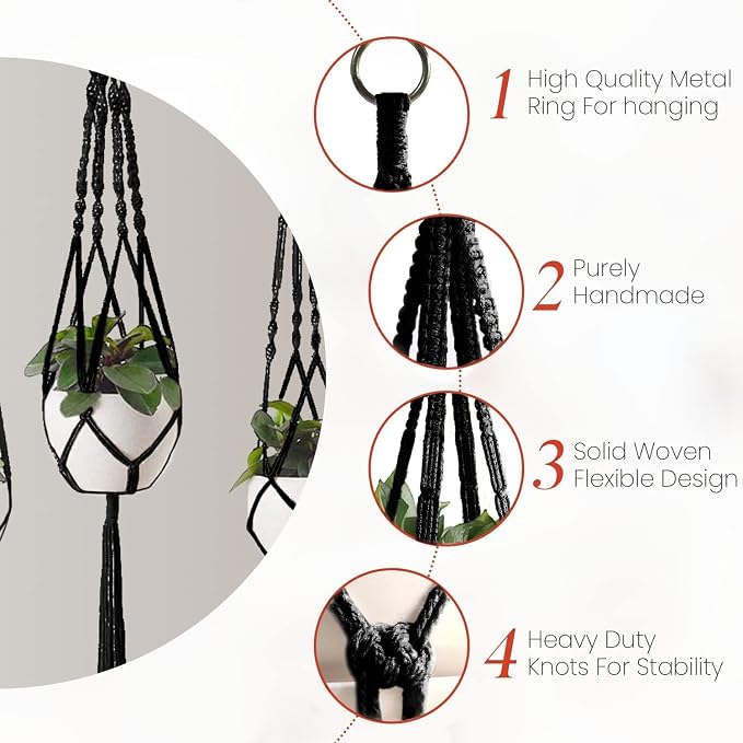 Feedee Macrame Plant Hangers - Image 2