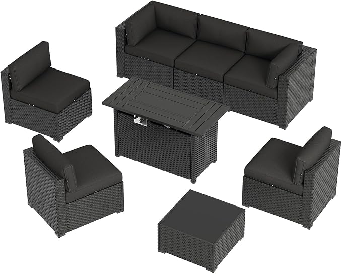 Aoxun 8 Piece Patio Furniture Set - Image 8