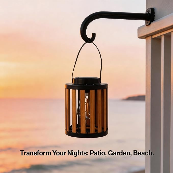 2 Pack Solar Lanterns Outdoor Waterproof Suitable - Image 3