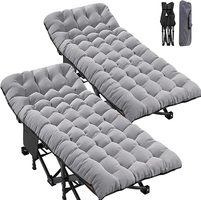 ABORON 2PK XXL Camping Cot for Adults 900LBS by ABORON