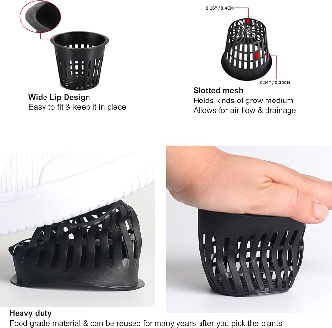 ORIMERC 12 Pack 3 inch Net Cups Pots - Image 3