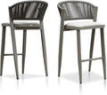 PURPLE LEAF Set of 2 Bar Stools Outdoor Barstools by PURPLELEAF