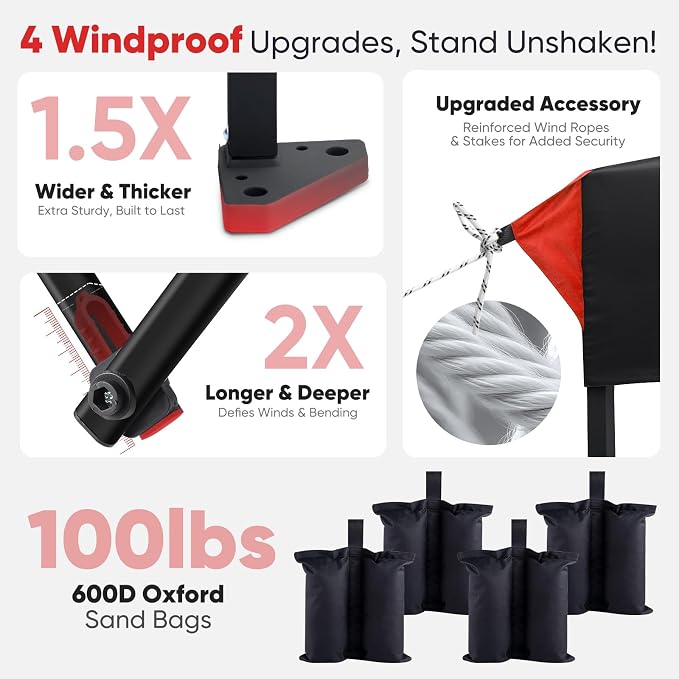 Sekey 10x10 Pop Up Canopy with One Push Setup-Easy Up Canopy with 99% UV - Image 3