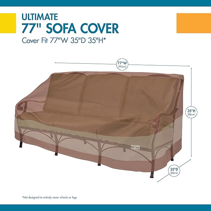 DUCKCOVERS Ultimate Waterproof Patio Sofa Cover, Outdoor Couch Cover - Image 3