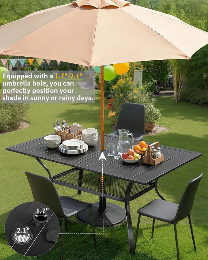 Outvita Outdoor Patio Table for 6 Person - Image 5
