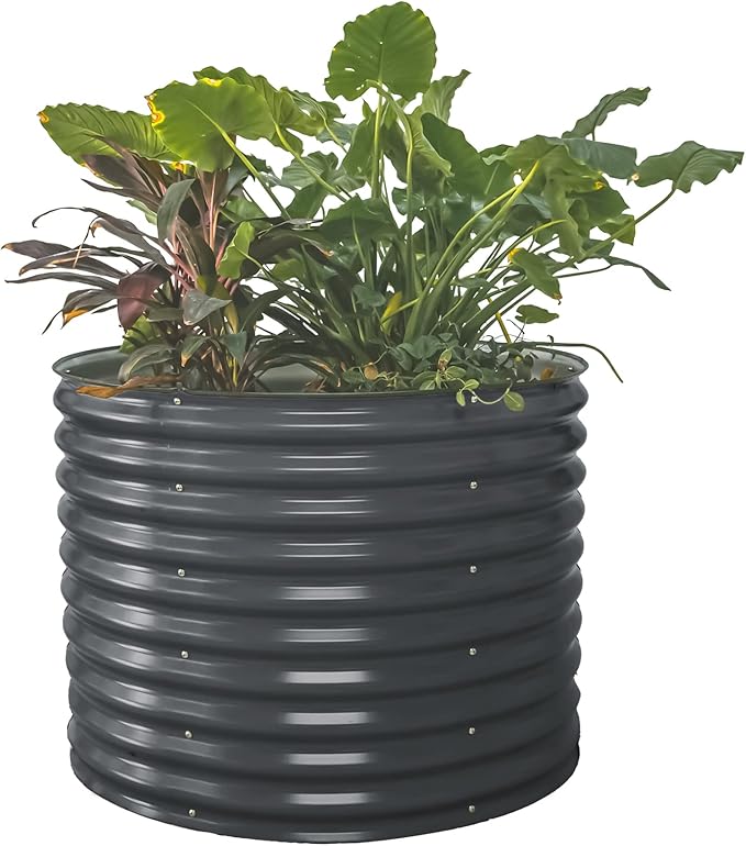 Vego garden 32" Tall 42" Round Raised Garden Bed Raised Bed Planter Box by VegoGarden