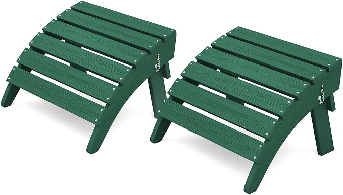 KINGYES Folding Adirondack Ottomans Set of 2 by KINGYES