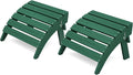 KINGYES Folding Adirondack Ottomans Set of 2 by KINGYES