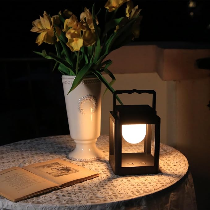 Outdoor Solar Table Lamp, Collasis 10 RGB Color Changing Lights, Portable - Image 8