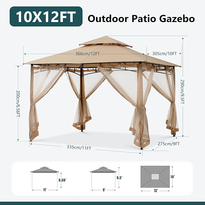 MASTERCANOPY Outdoor Garden Gazebo - Image 2