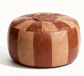 Thgonwid Unstuffed Moroccan Storage Pouf Foot Stool Ottoman Seat Handmade Faux by Thgonwid