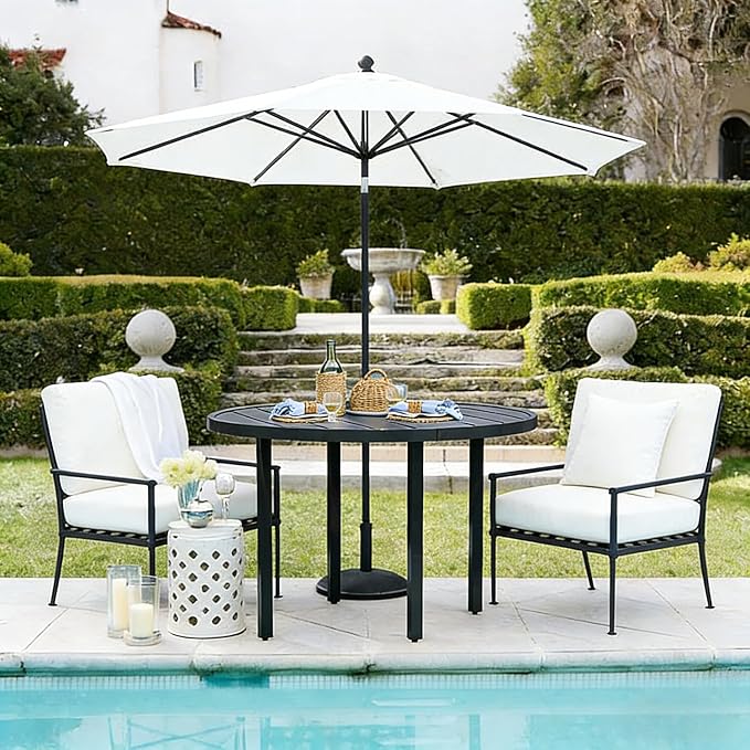 All-Weather 60" Round Outdoor Patio Table - Image 4