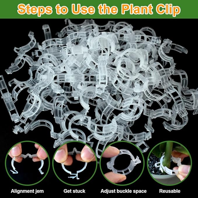 200 Pcs Plant Support Garden Clips, Tomato Clips, Crop Clips - Image 6