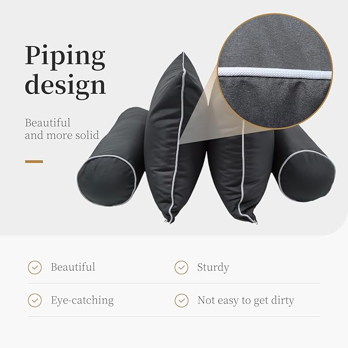 Outdoor Daybed Cushion Cover Twin, Twin Size Outdoor Daybed Mattress Bolster - Image 3