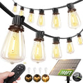 addlon 198FT Solar String Lights Outdoor Waterproof, 60+4 LED Bulbs, by addlon