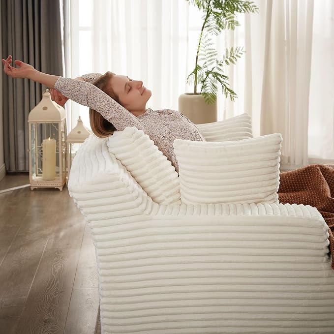 ODUWA Oversized Chaise Lounge Chair Indoor, Sofa Bed - Image 8