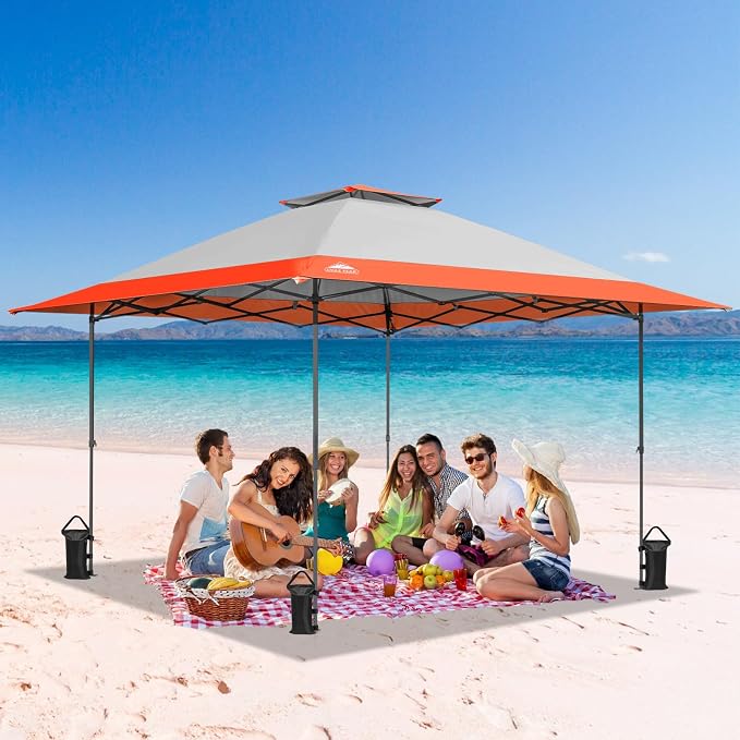 EAGLE PEAK 13x13 Straight Leg Pop Up Canopy Tent Instant Outdoor Canopy Easy - Image 8