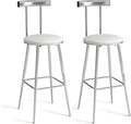Bar Stools, Bar Chairs with Backrest and Footrest, Industrial Counter Stools by IRCPEN
