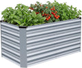 INNO STAGE 4x2x2ft Galvanized Raised Garden Bed, Raised Garden Bed Kit-Metal by INNOSTAGE
