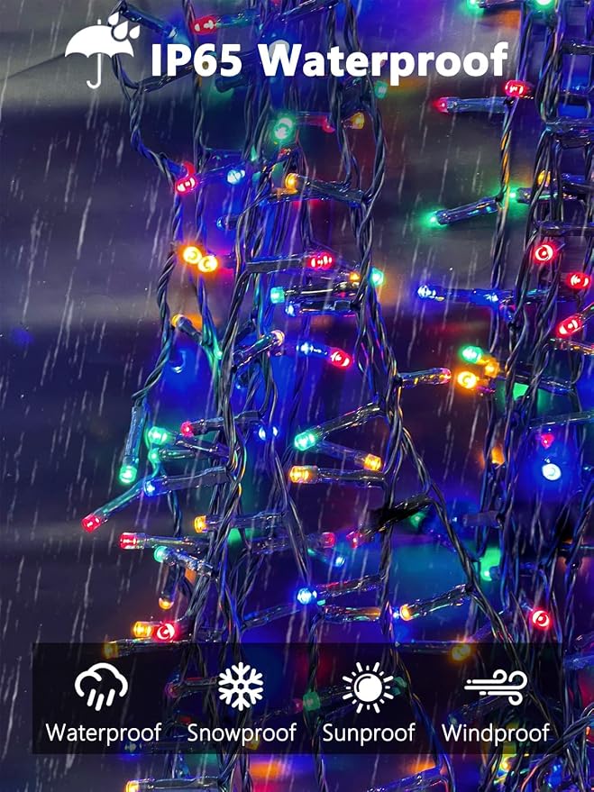 6 Pack 600 LED Solar String Lights - Image 4