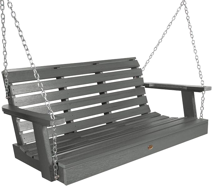 Highwood Weatherly Porch Swing, 4 Feet, Coastal Teak by highwood