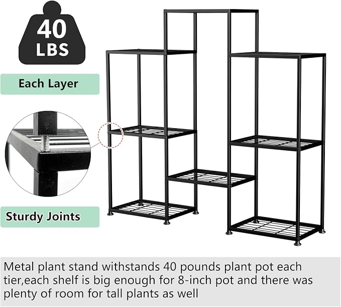 Metal Plant Stand Indoor Metal Plant Stands Outdoor Tiered Plant Shelf - Image 5