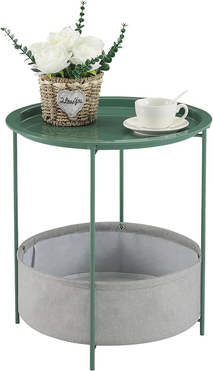 VECELO Round Side/End Table by VECELO