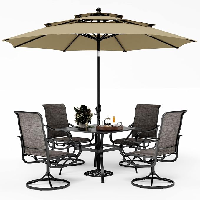 PHI VILLA Patio Dining Set by PHIVILLAThepioneerofcomfortablehouseholdsupplies
