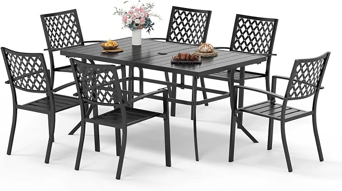 Sophia & William Patio Table and Chairs Set, Outdoor Dining Set by SophiaWilliam
