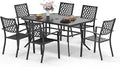 Sophia & William Patio Table and Chairs Set, Outdoor Dining Set by SophiaWilliam
