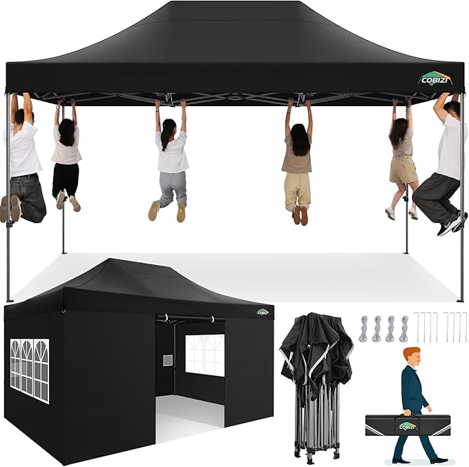 COBIZI 10x15 Heavy Duty Pop up Canopy Tent by COBIZI