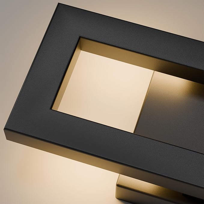 LamQee 14" Modern Outdoor Wall Lights 2 Packs, 3000K 1000LM LED Exterior - Image 7