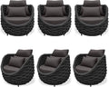 TWT 6 Pieces Patio Sofas All-Weather Teslin Rope Balcony Furniture by TWT