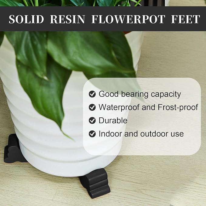 Kigeli 6 Pcs Resin Garden Pot Feet - Image 6