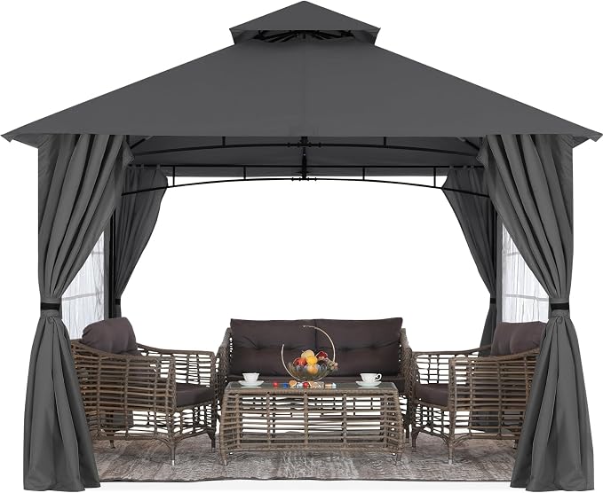 MASTERCANOPY Patio Gazebo Steel Frame Outdoor Gazebo - Image 7