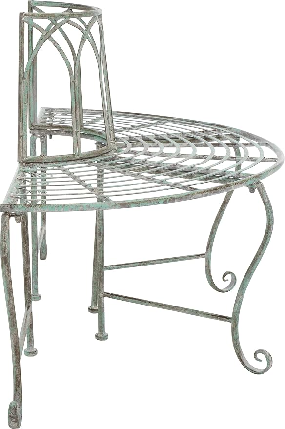 SAFAVIEH Outdoor Furniture Collection – Abia Antique Dark Green Distressed - Image 4