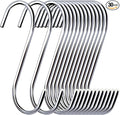 30 Pack 3.7 inch Metal S Hooks Steel S Hooks Plants Hanging Hangers by ESFUN