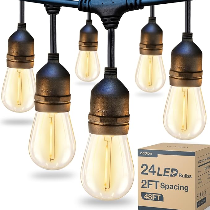 addlon 48FT LED Outdoor String Lights by addlon