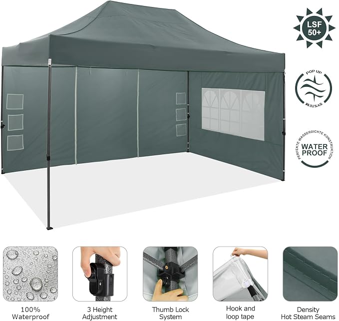 COBIZI 10x15 Pop up Canopy Tent 10x15 Canopy - Image 2
