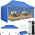 CROWN SHADES 10x20 Pop Up Canopy Tent, Thicken Frame Commercial Heavy Duty Tent by CrownShades